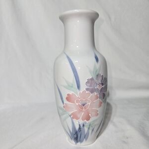 Vintage Pastel Floral Porcelain Bud Vase Grandmillennial Cottagecore Decor